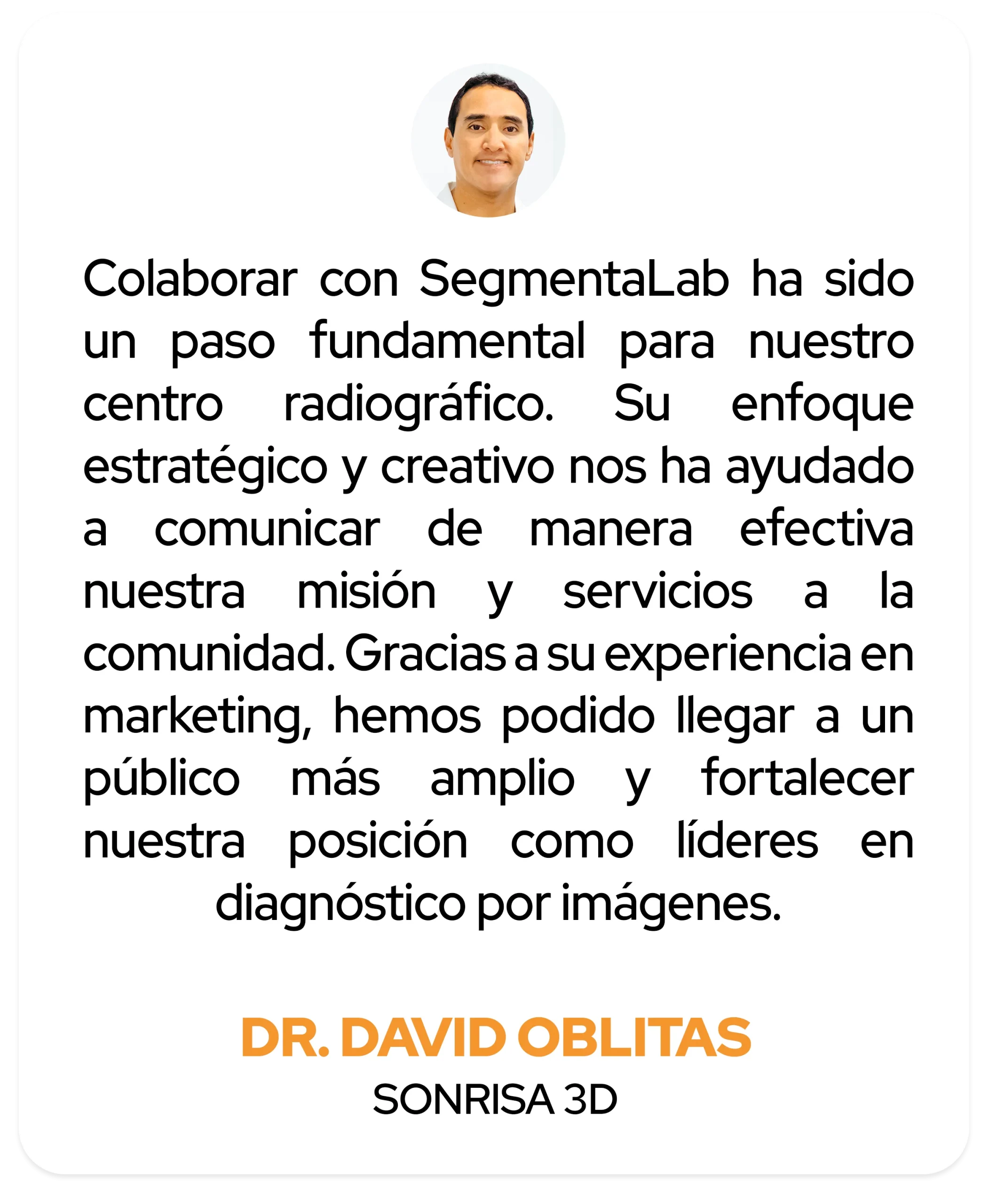 testimonio Sonrisa 3d